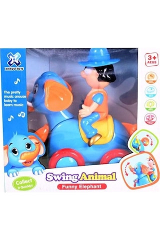 Müzikli Sesli Ve Işıklı Komik Fil 1232