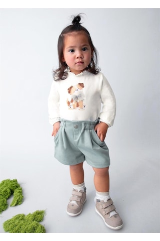 Kız Bebek Bermuda Mavi 2261 Mavi