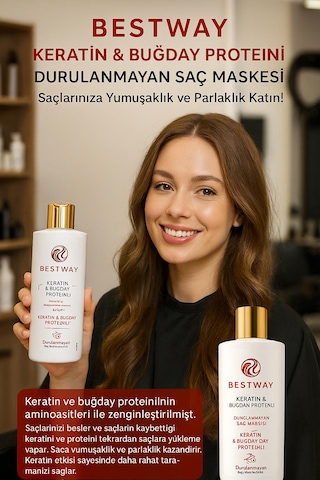Bestway Keratin Buğday Proteın Durulanmayan Saç Maskesı