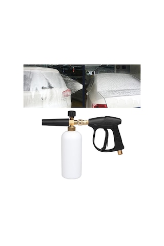 Sones Yüksek Basınçlı Araba Yıkama Köpük Tabancası Sabun Köpürtücü Jeneratör Su Püskürtme Tabancası, Dış Tel: 22 X 1.5, İç Delik: 15