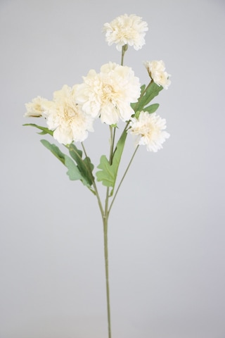 Yapay 6lı Gerbera Dalı 80 Cm Beyaz Beyaz