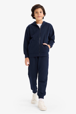 Defacto Erkek Çocuk Kapüşonlu Pike Fermuarlı Sweatshirt B6503a826spnv135 Lacivert-nv135
