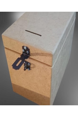 Hobi Adn Dekoratif Bahşiş Kutu Ahşap Mdf Ham Cnc Kesim Model El Yapım