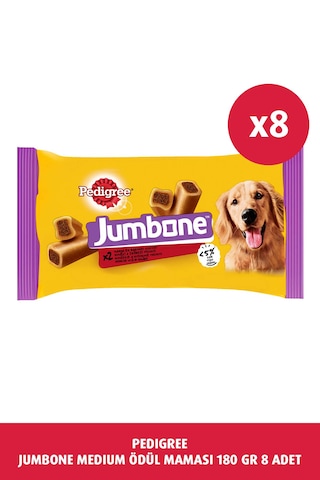 Pedigree Jumbone Sığır Etli Ödül Maması 8 x 180 G