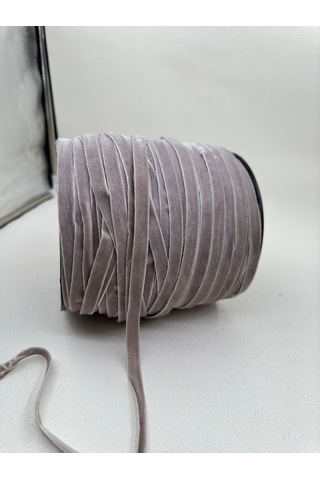 Paşateks- 1 Cm Düz Kadife-5 Metre-if. Gri