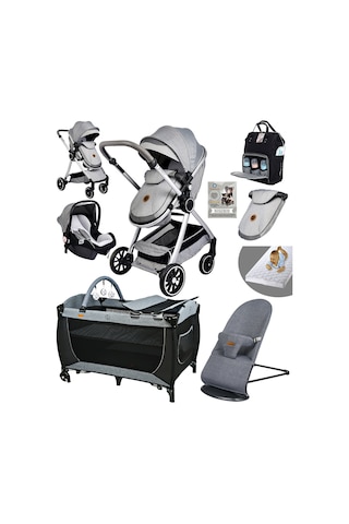 Baby Home 8 In 1 Yeni Doğan Set 990 Travel Sistem Bebek Arabası Anne Yanı Beşik Oyun Parkı Yatak Ana Kucağı