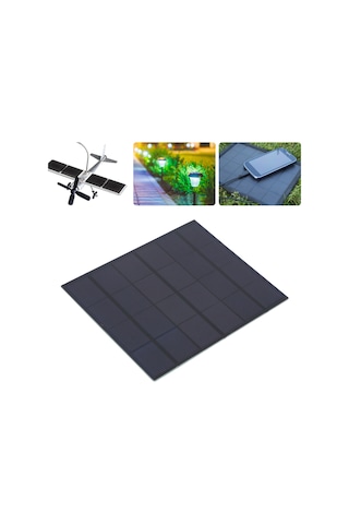Yuntech01 3.5w 6v Polikristal Güneş Paneli - Yüksek Dönüşüm Oranı, Epoksi Kaplama, Dıy Projeler İçin Akü Depolama Yok