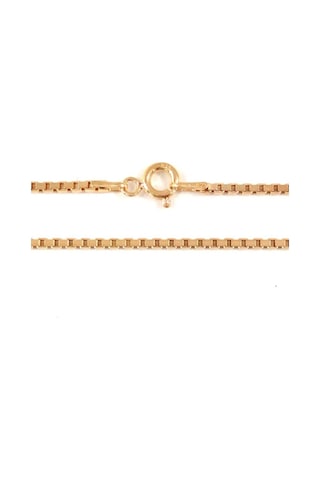 Omar Silver Unisex Küp Zincir Rose 1,3 Mm Gümüş Kolye Zincir Omr8