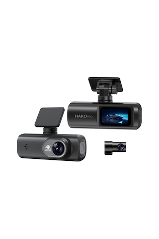 Hakopro 3840 2160p Ön Ve Arka Kameralı 1.5 Ips Hd Ekran, Wifi Ve Ultra Geniş Açılı Uhd 4k Akıllı Araç Kamerası Cmr110 Sku: Smg8690010100269