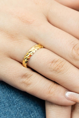 22 Ayar Altın Burma Yüzük 3 Gr