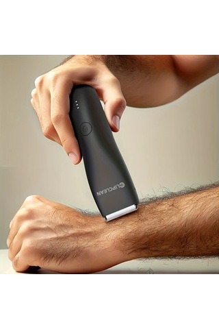 Dashanshop Cdh002jp Black Clıpclean Erkek Dual Baslikli Kasik Ve Vucut Trimmeri Skinsafe Teknolojili Islak Kuru Usb Sarjli Led Aydinlatmali Hassas Bolgeler Icin