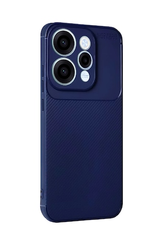 Newface - 868 - Oppo Reno 15 Auto Focus Karbon Kapak - Csmo-tex - - Lacivert