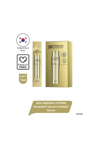 Sudee Luxegold Pdrn 300 Renewal Serum 2 Ml 10 Adet Altın Spiküller Ve Pdrn Lifting Serum