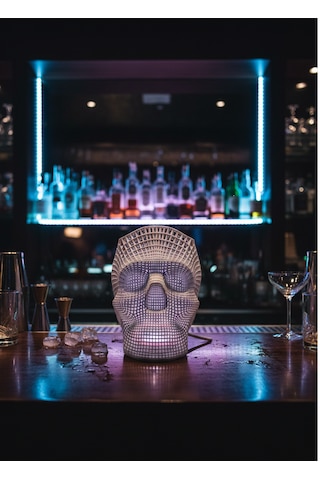 Kuru Kafa Kalemlik Neon Led 3d Baskı 12x13cm Işık Rengini Soru-cevap Bölümünden Belirtiniz Beyaz