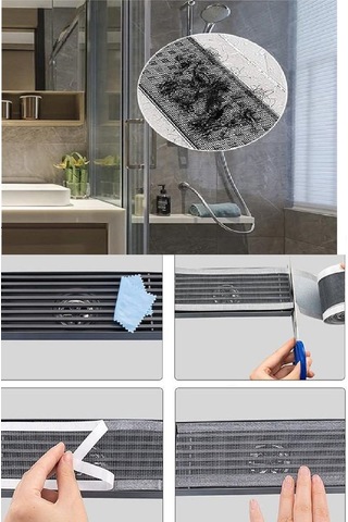 4 Metre Yapışkanlı Banyo Gider Koruyucu Toplayıcı - Gider Böcek Koruyucu Gider Süzgeci