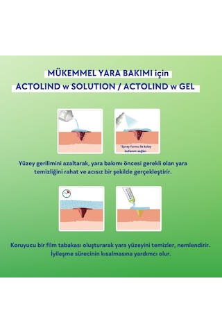 Acto Actolind Yara Jeli 30 ML + Yara Solüsyonu 500 ML + Woun-Vit 20 Efervesan Tablet