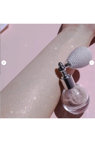 Beyaz & Silver Glitter Toz Sprey Işıltılı Yüz Ve Vücut Simi