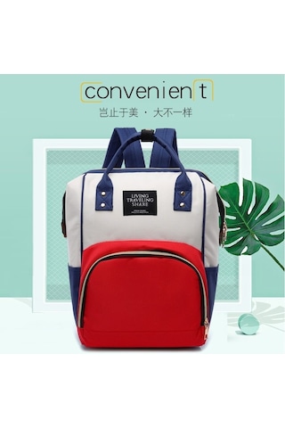 Novahub Moveevo Anne Çantası Pastel Renk Biberonlu Moda Sırt Çantası/ Çok Renkli