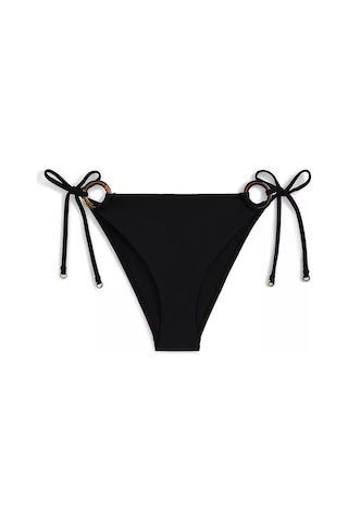 Tommy Hilfiger Kadın Yanlardan Bağlamalı Ve Kaplumbağa Kabuğu Desenli Siyah Bikini Altı-15044