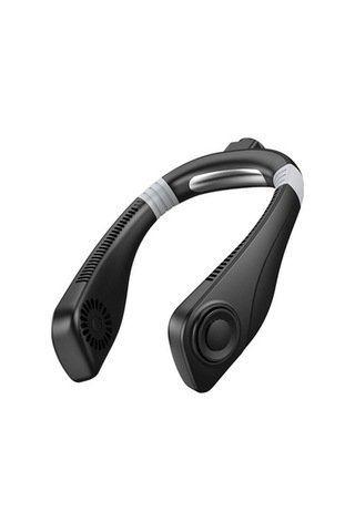 Plz Shop Aromaterapi Yapraksız Soğutma Asma Boyun Fan Mini Usb Fan Siyah Zefw33 Siyah