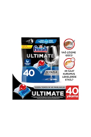Finish Ultimate Bulaşık Makinesi Deterjanı Tableti 40 Kapsül