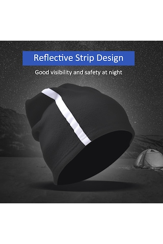 Geeroyoo Kış Polar Fleece Isı Sağlayan Bisiklet Turizm Kayak Yüz Korumalı Yaka Bandı Reflektörlü Turuncu Portakal