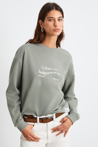 Ethıquet RONJA Kadın Açık Yeşil Sweatshirt