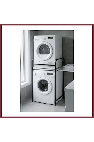 Storeşahin Çamaşır Makinesi Rafı Metal Siyah 66 Cm Shn0720