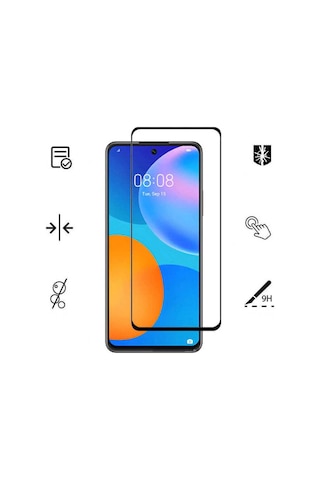 Huawei P Smart 2021 Uyumlu Nxxa Kenarları Kırılmaya Dayanıklı Cam Ekran Koruyucu