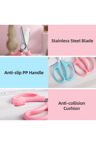 Lemestar 10'lu Mavi Ev Bahçesi Bıçakları: Paslanmaz Çelik Keskin Budama, Çiçek Düzenleme Ve Meyve Toplama Makinesi