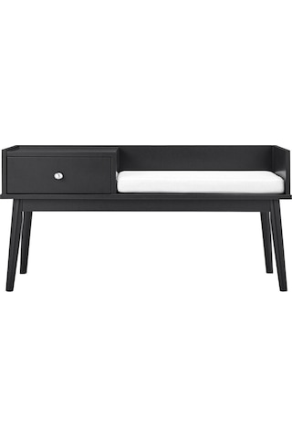 Skyler Siyah Ahşap Benç