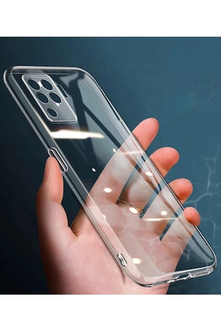 Newface Oppo Reno 5 Lite Kılıf Lüx Glblseme - 72 Şeffaf Silikon
