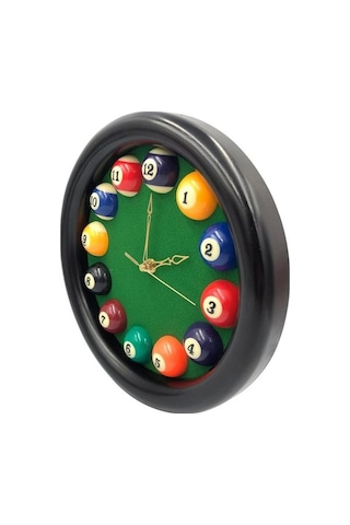 Trendooze Ve Top Şık Saati Havuz Dayanıklı Çerçeveli Bilardo Ahşap - Yp