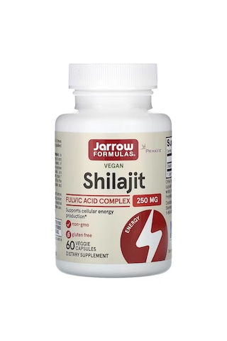 Jarrow Formulas Vegan Shilajit Fulvic Acid Antioxidants Complex, 250 Mg 60 Veggie Capsules