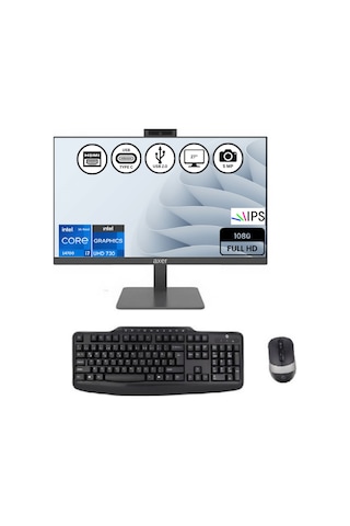 Axer AX27H744 i7 14700 32 GB 1TB SSD 27" Free Dos AIO Masaüstü Bilgisayar