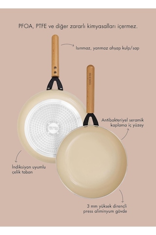 The Mia Cucina Di Mia Tava 24 Cm Cdm0001 Bej