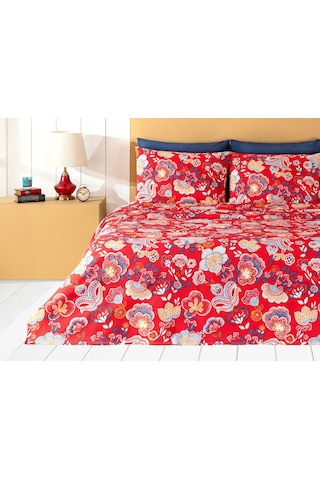 Madame Coco Kozet Tek Kişilik Baskılı Pike Takımı 1kpkts0203tek Kişilik-kırmızı