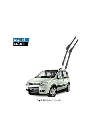 Fiat Panda 2004-2012 2'li Ön Cam Sileceği Sağ Sol Silecek Takımı Muz Silecek