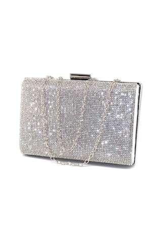 Taşlı Gümüş Abiye Çanta. Abiye Çanta Gümüş. Gümüş Abiye Çantası. Gümüş Taşlı Davet Gece Çantası