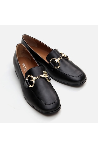 Hotiç Hakiki Deri Siyah Kadın Loafer 01ayh291000a100 Siyah