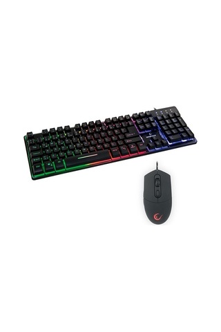 Everest Rampage KM-RX9 Gökkuşağı Zemin Aydınlatmalı Klavye&Mouse