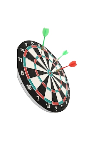 17 İnç Dart Tahtası Sağlam Ahşap Gövde Ve Uzun Ömürlü Kullanım