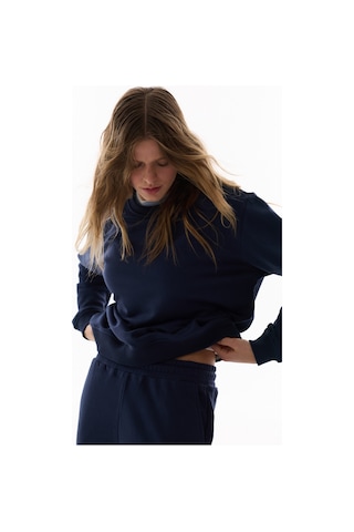 Penti Lacivert Bisiklet Yaka Regular Kesim Pamuklu Sweatshirt