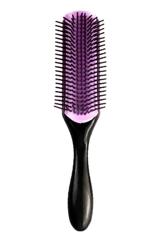 Lemestar Renkli Saç Bakımı Tırnaklı Fırça - Saç Düzleştirme, Kurutma Ve Masaj İşlevi - Salon Ve Ev Kullanıma Uygun - Siyah