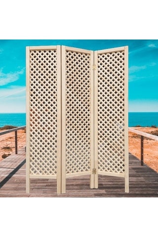 Ahşap Paravan 3 Kanatlı Oda Bölme