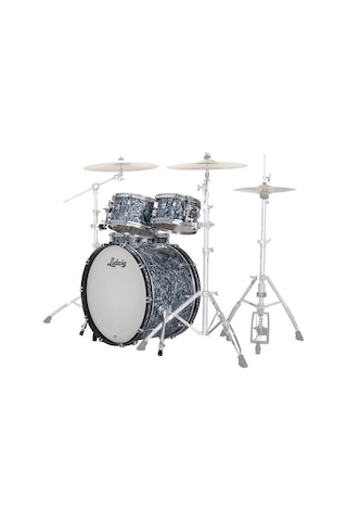Ludwig Ln34023txa7 Neusonic Downbeat Shell Set Blue Pearl Amerikan Yapımı Akçaağaç/kiraz Gövde
