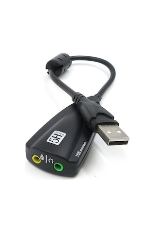 Gabble Gab-usc71 7.1 Kanal 15cm Siyah Usb Ses Kartı