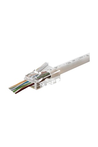 Mpc6u3ez Cat6 Plug U/utp Ezrj45 Yeni Nesil Altın Uç Konnektör 100 Lü Paket