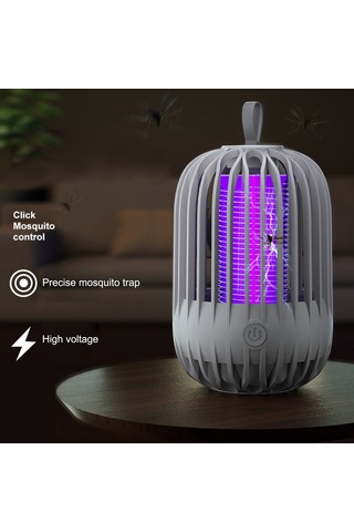 Tenfowee 1200mah Pil Li-polyli 365nm Mor Işık Turbo Süper Emici Yüksek Gerilim Elektrikli Evcil Mosquito Katil Pembe