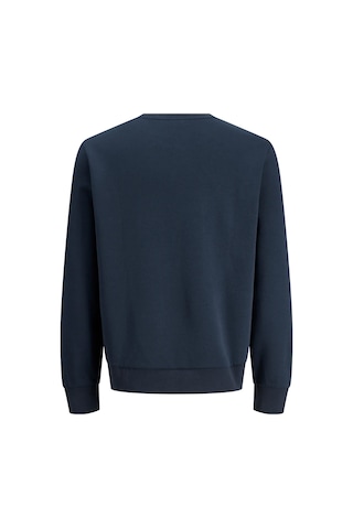 Jack & Jones Erkek Jjpan Bisiklet Yaka Logo Detaylı Sweatshirt 12310759 Lacivert